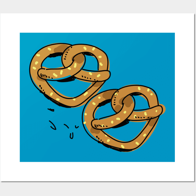 Yummy pretzel Wall Art by UniqueDesignsCo